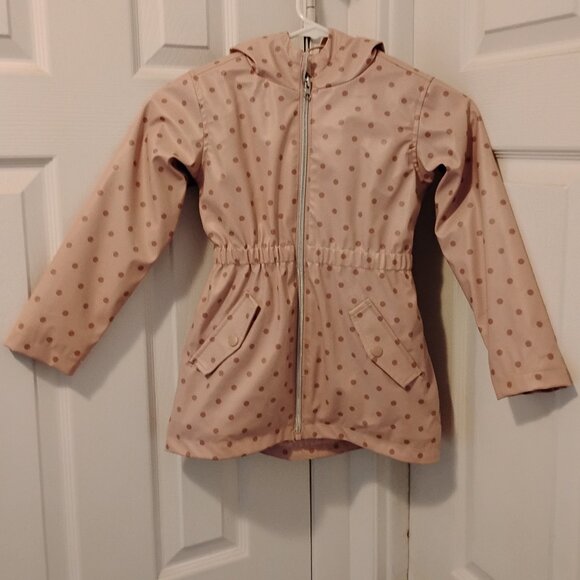 C&C California Other - C&C California Girls Size 5 Pink Rain Jacket With Faux Fur Inside